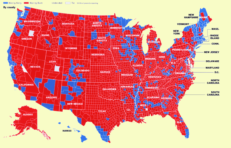 IQ by State in 2004 Election